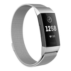 Bracelet de montre magnétique en métal Fitbit Charge 3